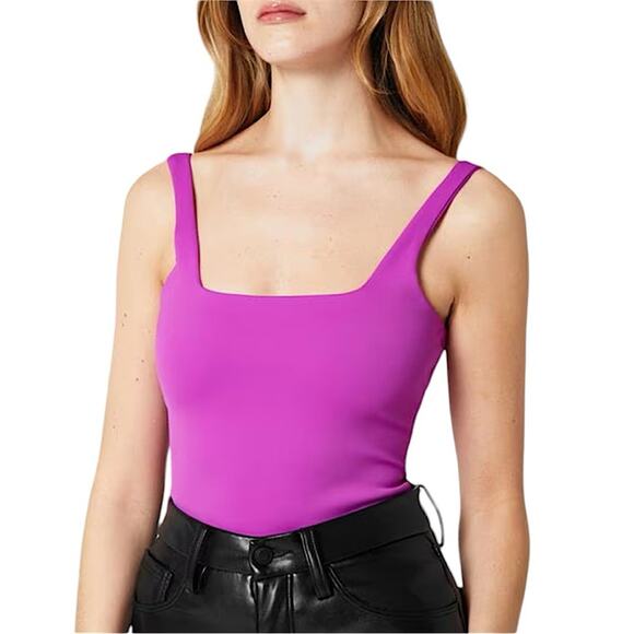 NWT Good American Modern Tank Scuba Bodysuit in Pop Thistle Purple Size 5 2XL - Picture 3 of 9